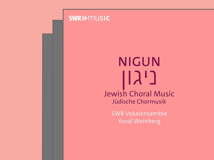 CD-Cover "Nigun" vor illustriertem Hintergrund