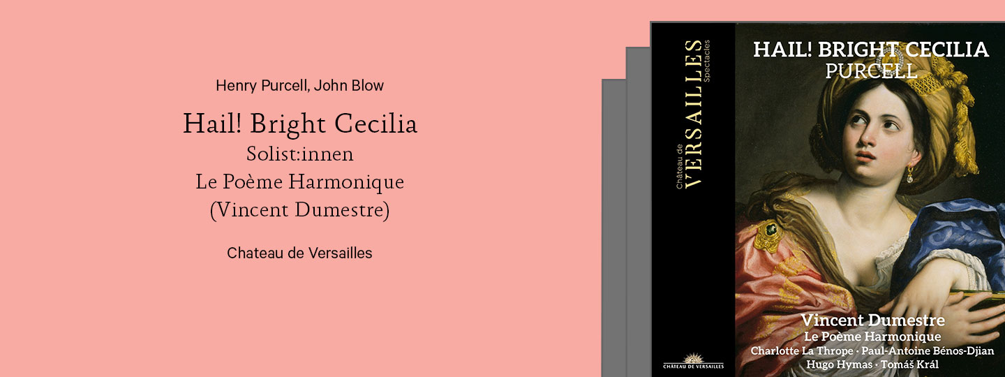 Illustration mit dem Albumcover, das ein Gemälde einer jungen Frau in barockem Gewand zeigt.