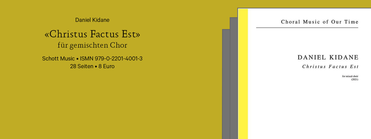 Cover der besprochenen Notenausgabe vor illustriertem Hintergrund